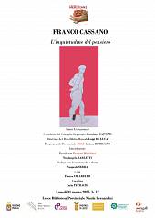 Franco cassano,  l'inquietudine del pensiero, presentazione del libro-intervista al sociol